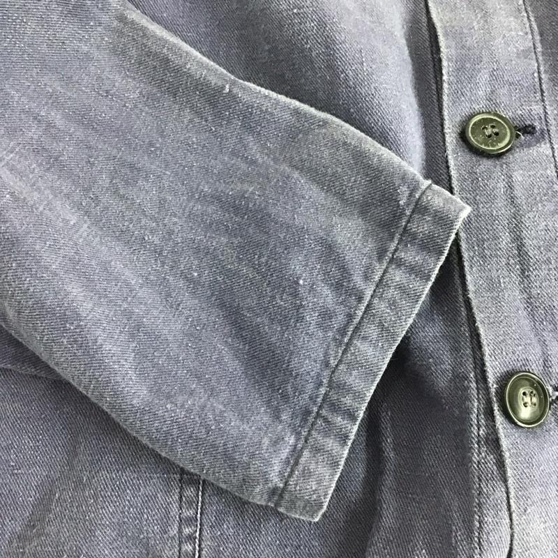古着 USED ジャケット、上着 ジャンパー、ブルゾン カジュアルジャケット フロントボタン 無地 紺 / ネイビー / navy メンズ USED 古着 中古 10155405