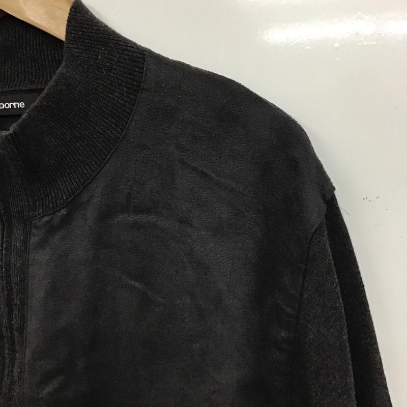 古着 USED ジャケット、上着 ジャンパー、ブルゾン ジップアップジャケット アウター 古着 L 無地 ダークグレー / ダークグレー / メンズ USED 古着 中古 10155406