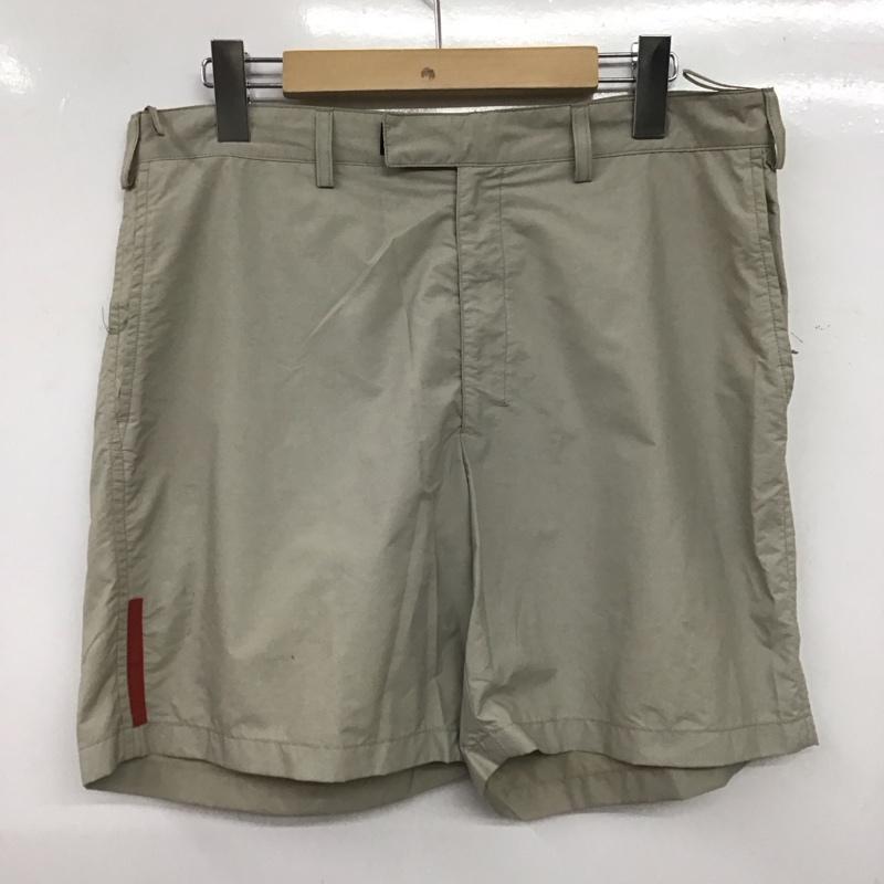 プラダ PRADA パンツ ショートパンツ ショートパンツ ハーフパンツ カジュアルパンツ 48インチ ロゴ、文字 ベージュ / ベージュ / beige メンズ USED 古着 中古 10155408