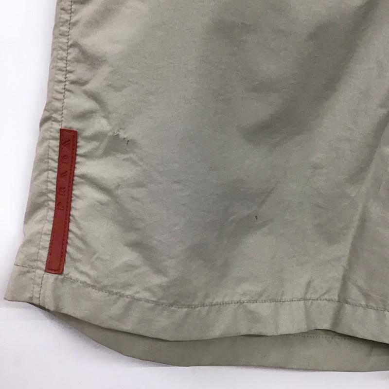 プラダ PRADA パンツ ショートパンツ ショートパンツ ハーフパンツ カジュアルパンツ 48インチ ロゴ、文字 ベージュ / ベージュ / beige メンズ USED 古着 中古 10155408