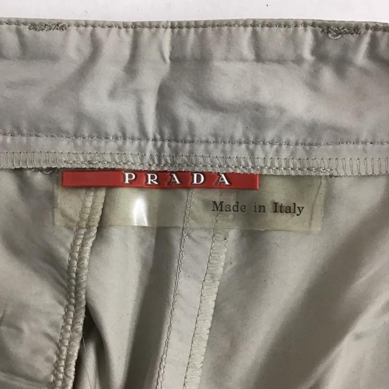 プラダ PRADA パンツ ショートパンツ ショートパンツ ハーフパンツ カジュアルパンツ 48インチ ロゴ、文字 ベージュ / ベージュ / beige メンズ USED 古着 中古 10155408
