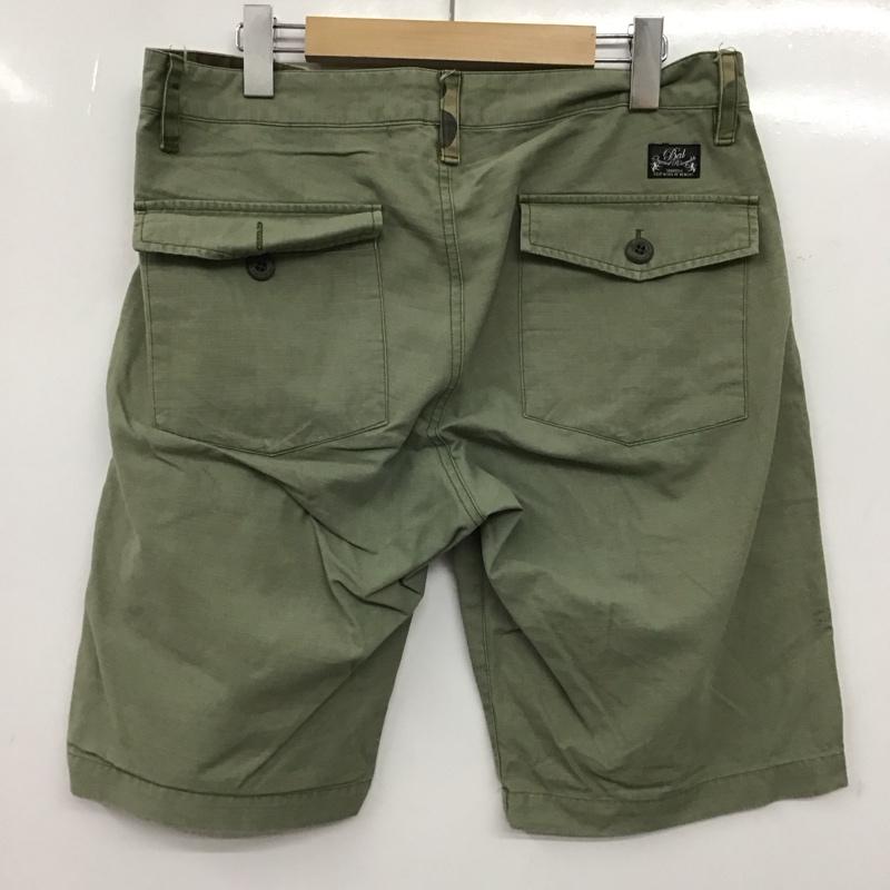 バル BAL パンツ ショートパンツ ショートパンツ ハーフパンツ カジュアルパンツ L ロゴ、文字 カーキ / カーキ / khaki メンズ USED 古着 中古 10155409