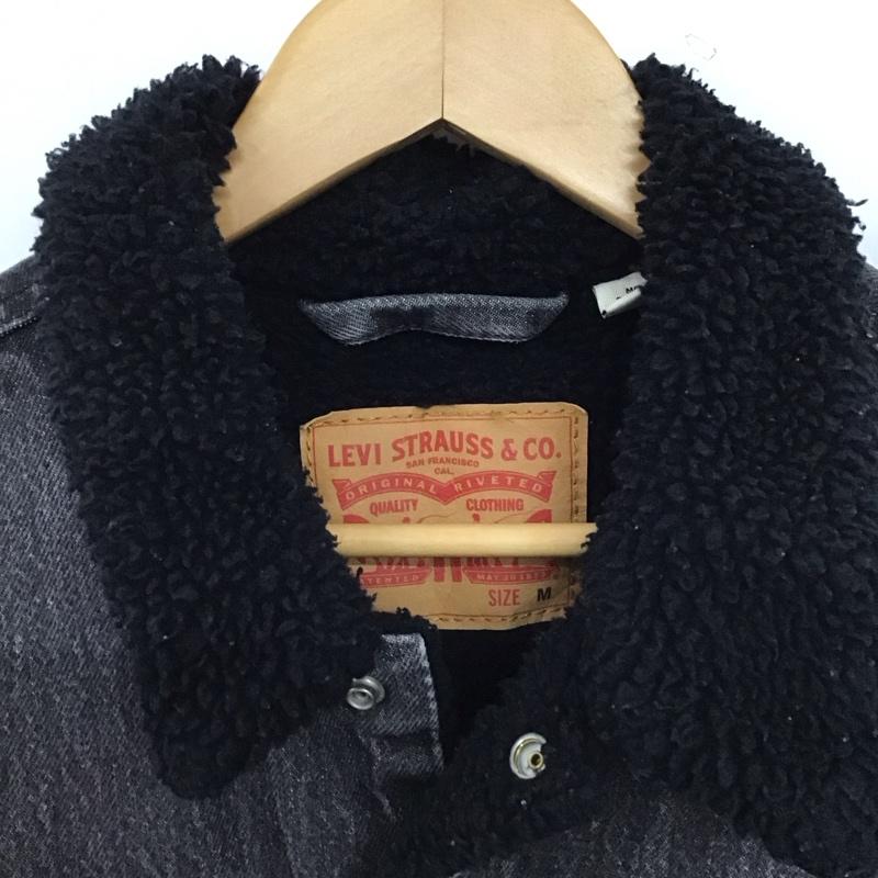 リーバイストラウスアンドコー Levi Strauss & co. ジャケット、上着 ジャンパー、ブルゾン デニムジャケット Gジャン アウター カジュアルジャケット M 無地 ダークグレー / ダークグレー / メンズ USED 古着 中古 10155411