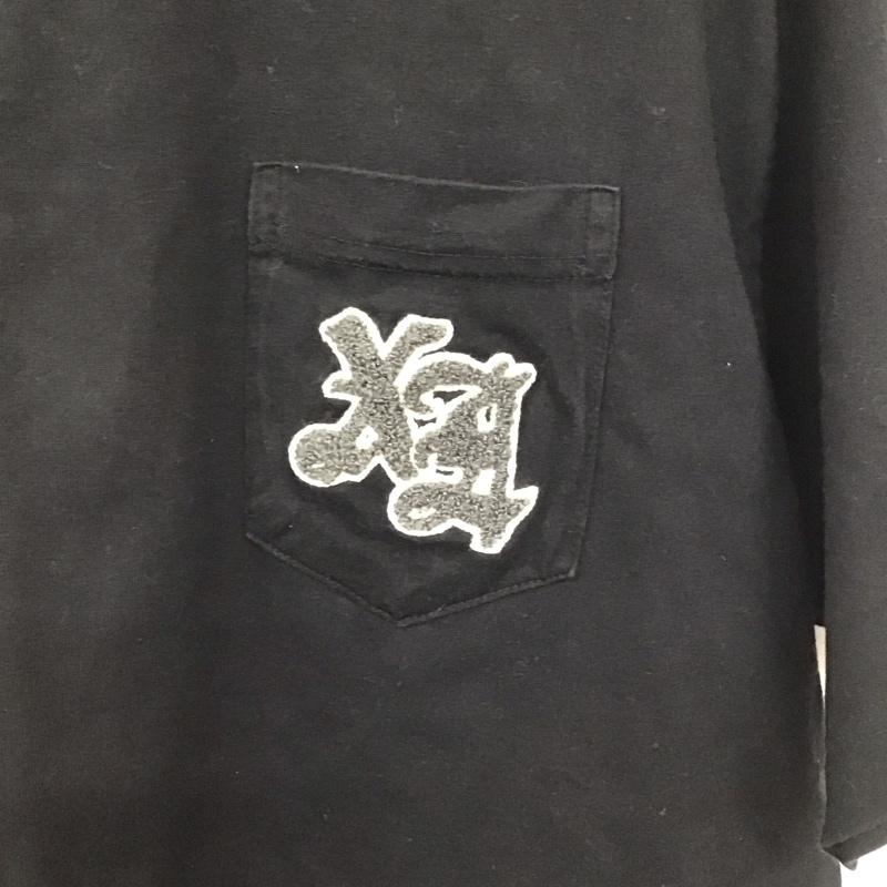 エクストララージ XLARGE Tシャツ 半袖 半袖カットソー プリントTシャツ クルーネックカットソー L ロゴ、文字 黒 / ブラック / black メンズ USED 古着 中古 10155413