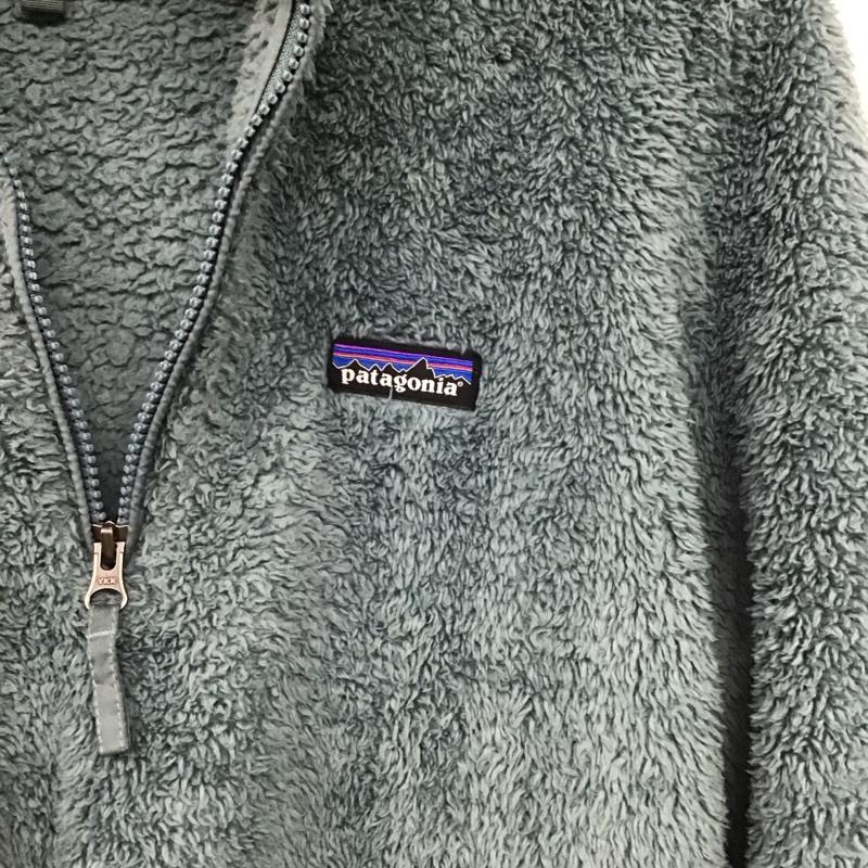パタゴニア patagonia ジャケット、上着 ジャンパー、ブルゾン ジップアップジャケット フリースジャケット スタンドネック プルオーバー L ロゴ、文字 水色 / ライトブルー / メンズ USED 古着 中古 10155414