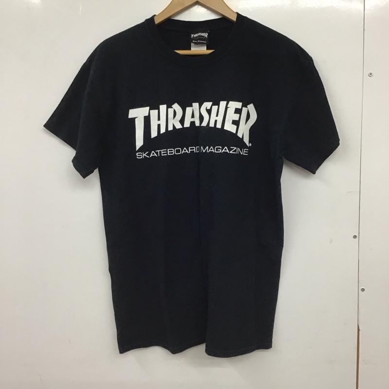 スラッシャー THRASHER Tシャツ 半袖 半袖カットソー プリントTシャツ クルーネックカットソー M ロゴ、文字 黒 / ブラック / black メンズ USED 古着 中古 10155415