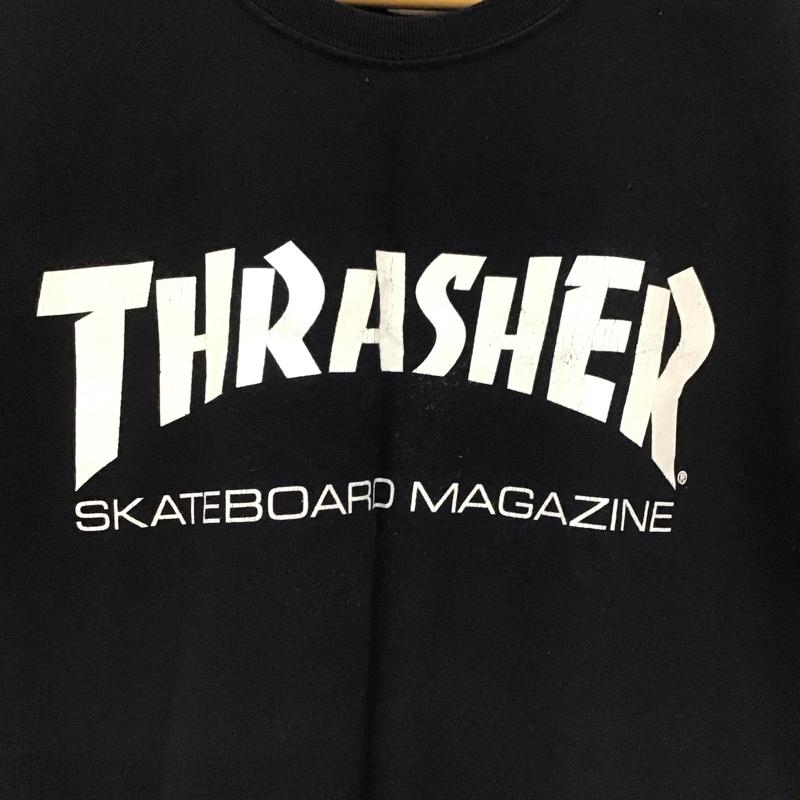スラッシャー THRASHER Tシャツ 半袖 半袖カットソー プリントTシャツ クルーネックカットソー M ロゴ、文字 黒 / ブラック / black メンズ USED 古着 中古 10155415