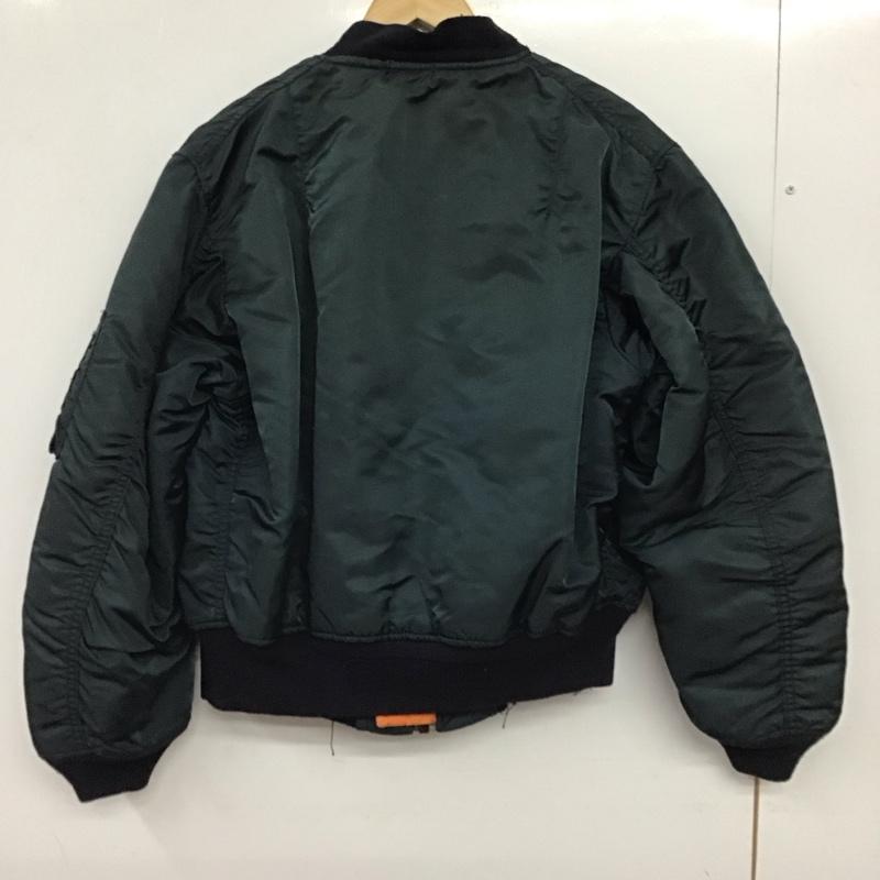 アルファインダストリー Alpha Industries ジャケット、上着 ジャンパー、ブルゾン ジップアップジャケット ナイロンジャケット アウター L 無地 紺 / ネイビー / navy メンズ USED 古着 中古 10155416