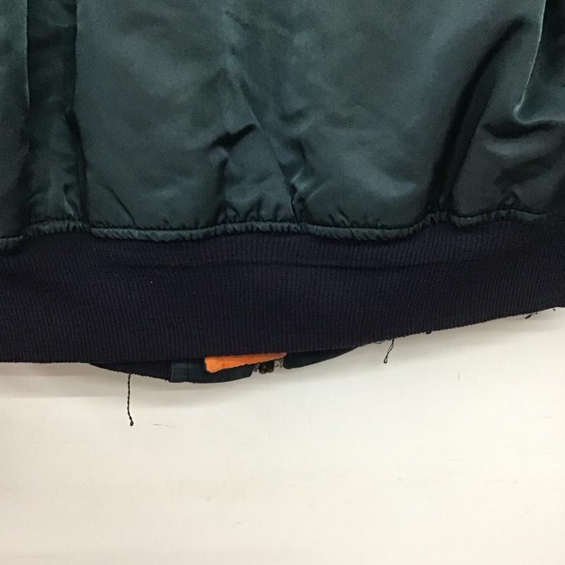 アルファインダストリー Alpha Industries ジャケット、上着 ジャンパー、ブルゾン ジップアップジャケット ナイロンジャケット アウター L 無地 紺 / ネイビー / navy メンズ USED 古着 中古 10155416