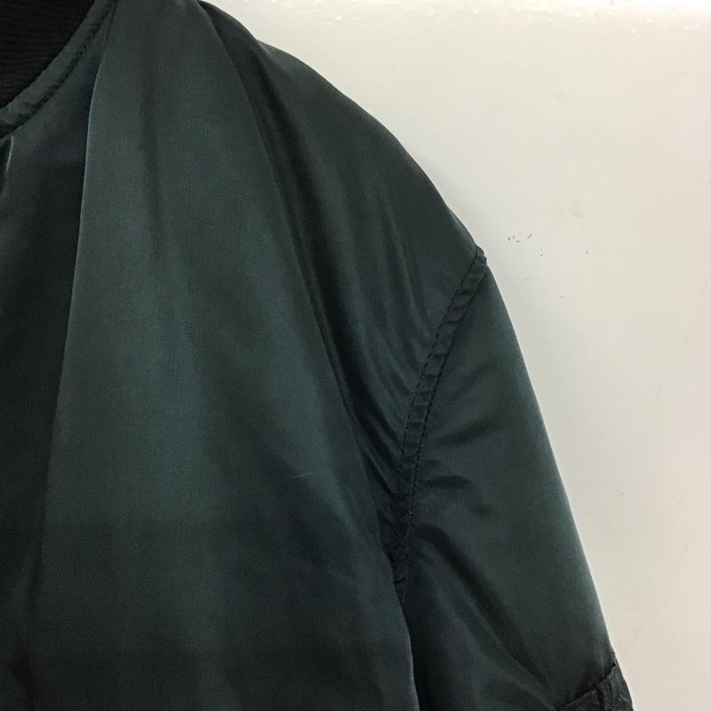 アルファインダストリー Alpha Industries ジャケット、上着 ジャンパー、ブルゾン ジップアップジャケット ナイロンジャケット アウター L 無地 紺 / ネイビー / navy メンズ USED 古着 中古 10155416