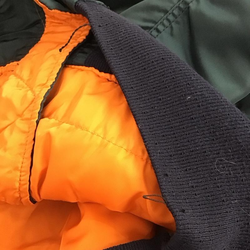 アルファインダストリー Alpha Industries ジャケット、上着 ジャンパー、ブルゾン ジップアップジャケット ナイロンジャケット アウター L 無地 紺 / ネイビー / navy メンズ USED 古着 中古 10155416