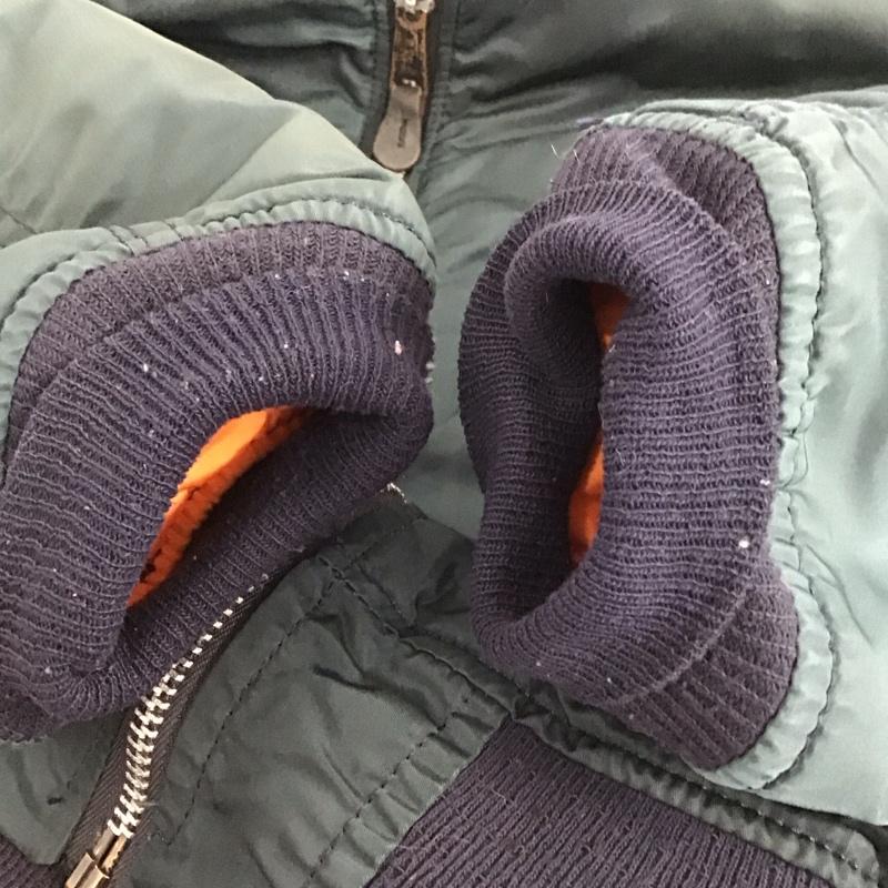 アルファインダストリー Alpha Industries ジャケット、上着 ジャンパー、ブルゾン ジップアップジャケット ナイロンジャケット アウター L 無地 紺 / ネイビー / navy メンズ USED 古着 中古 10155416