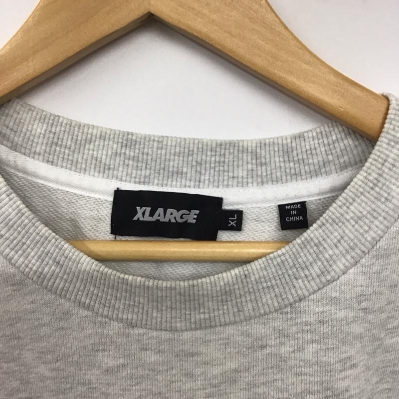 エクストララージ XLARGE トレーナー 半袖 半袖トレーナー スウェット クルーネック プルオーバー XL プリント 灰 / グレー / gray メンズ USED 古着 中古 10155419