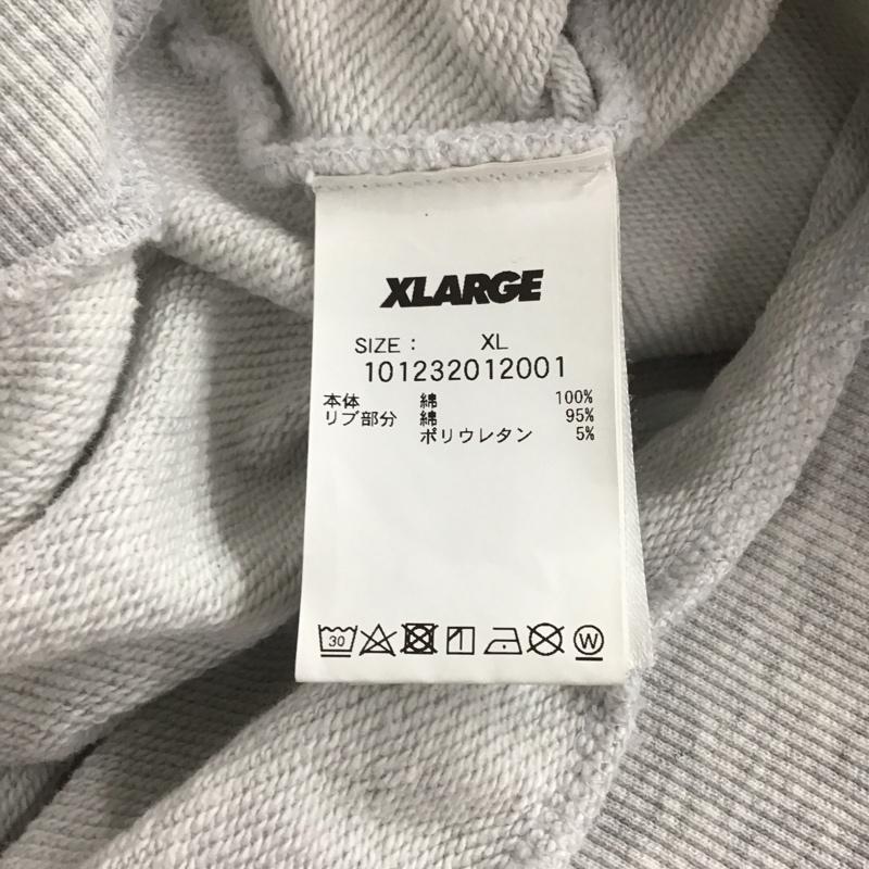 エクストララージ XLARGE トレーナー 半袖 半袖トレーナー スウェット クルーネック プルオーバー XL プリント 灰 / グレー / gray メンズ USED 古着 中古 10155419