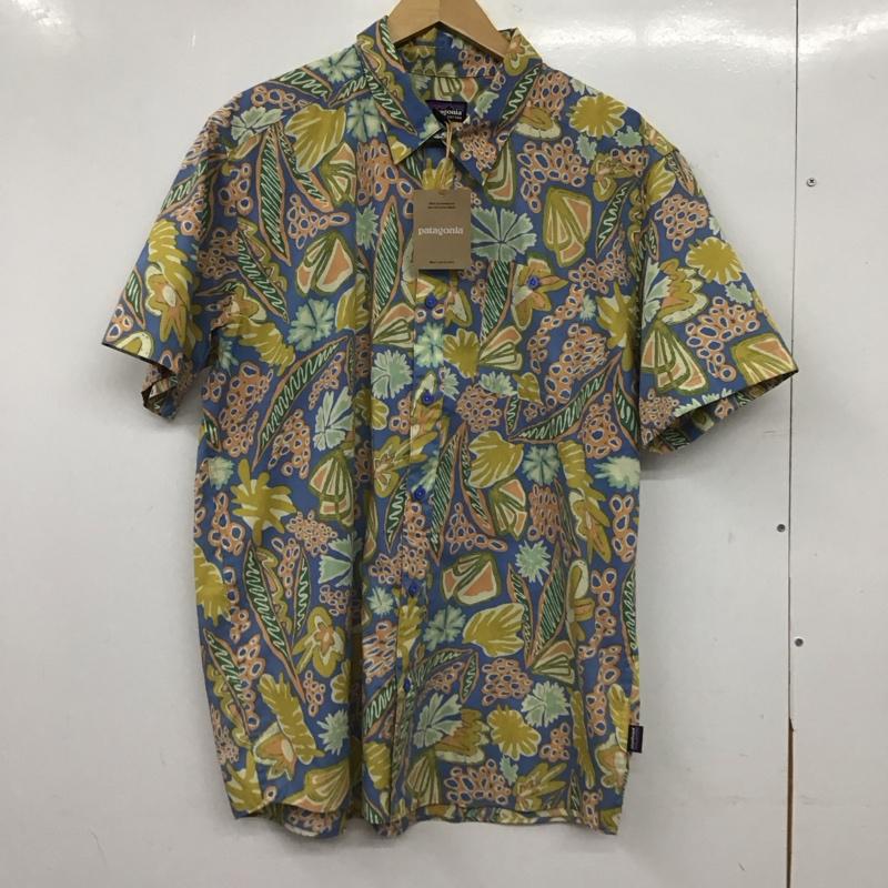 パタゴニア patagonia シャツ、ブラウス 半袖 半袖シャツ プリントシャツ ポケットシャツ L プリント マルチカラー / マルチカラー / multicolor メンズ USED 古着 中古 10155422