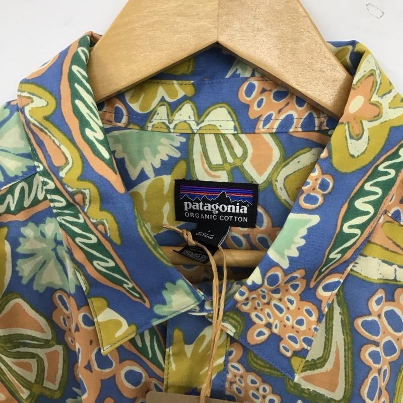 パタゴニア patagonia シャツ、ブラウス 半袖 半袖シャツ プリントシャツ ポケットシャツ L プリント マルチカラー / マルチカラー / multicolor メンズ USED 古着 中古 10155422