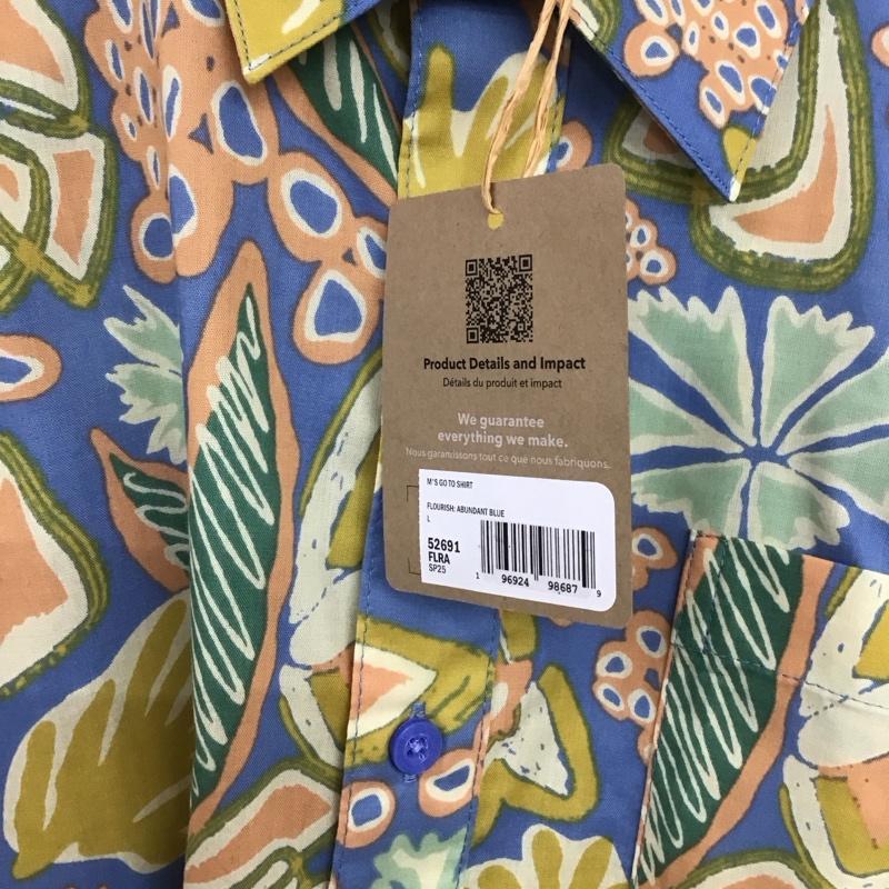 パタゴニア patagonia シャツ、ブラウス 半袖 半袖シャツ プリントシャツ ポケットシャツ L プリント マルチカラー / マルチカラー / multicolor メンズ USED 古着 中古 10155422