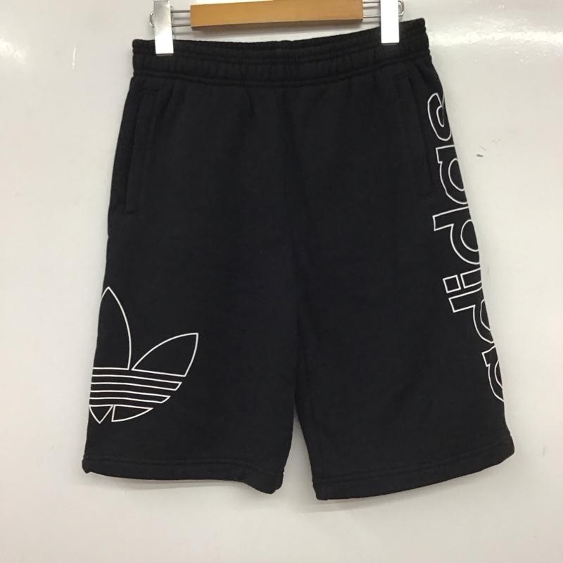 アディダス adidas パンツ ショートパンツ dv3274 ショートパンツ ハーフパンツ M ロゴ、文字 黒 / ブラック / black メンズ USED 古着 中古 10155423