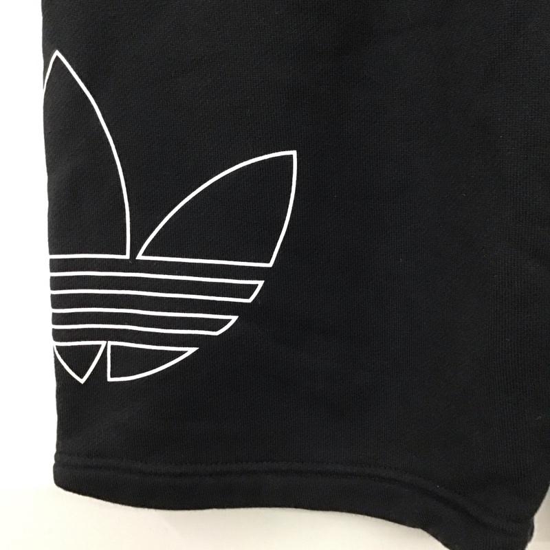 アディダス adidas パンツ ショートパンツ dv3274 ショートパンツ ハーフパンツ M ロゴ、文字 黒 / ブラック / black メンズ USED 古着 中古 10155423