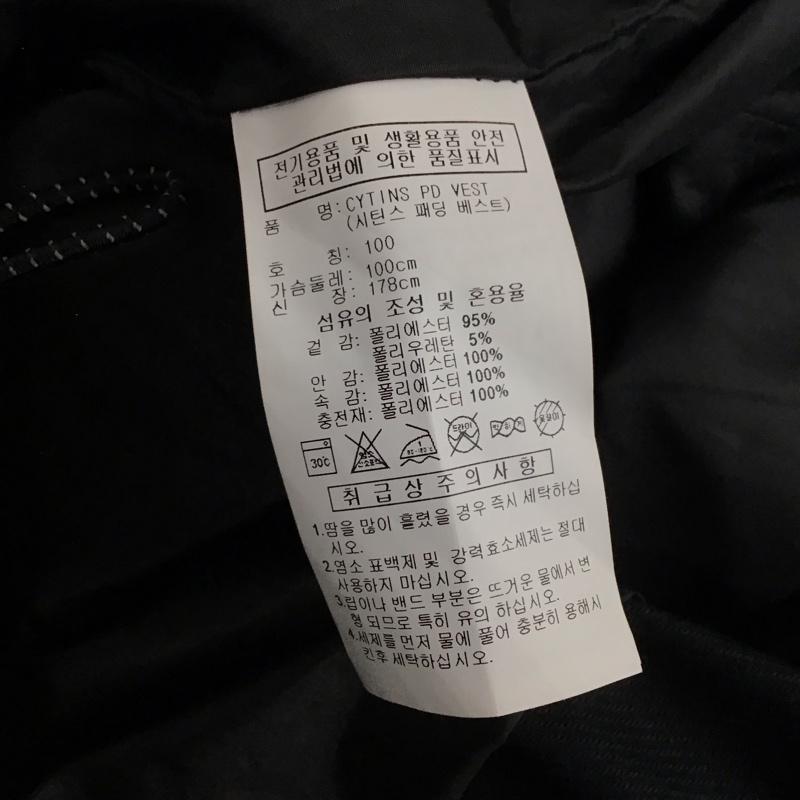 アディダス adidas ベスト ベスト ジップアップダウンベスト アウター ロゴ、文字 黒 / ブラック / black メンズ USED 古着 中古 10155427