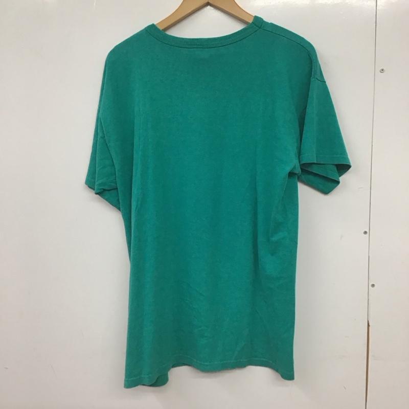チャンピオン Champion Tシャツ 半袖 半袖カットソー プリントTシャツ クルーネックカットソー XL ロゴ、文字 薄緑 / ライトグリーン / メンズ USED 古着 中古 10155431