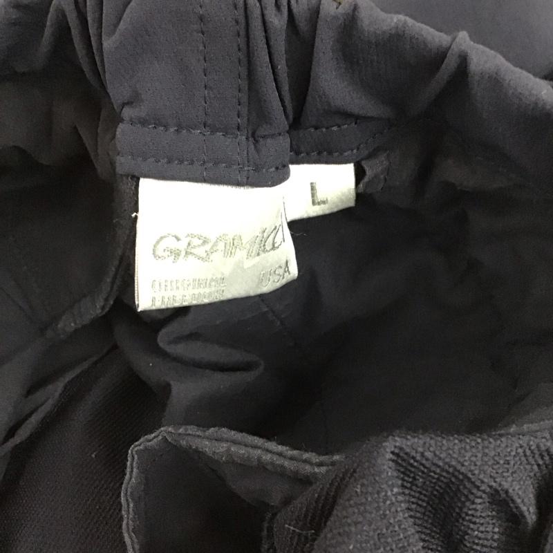 グラミチ GRAMICCI パンツ ワークパンツ、ペインターパンツ gmp-17f010 スリムパンツ ストレッチパンツ L ロゴ、文字 紺 / ネイビー / navy メンズ USED 古着 中古 10155432