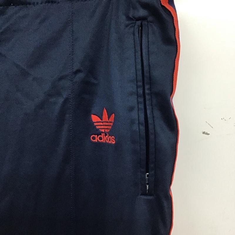 アディダス adidas パンツ ワークパンツ、ペインターパンツ ジャージパンツ ワイドパンツ カジュアルパンツ M ロゴ、文字 紺 / ネイビー / navy メンズ USED 古着 中古 10155434