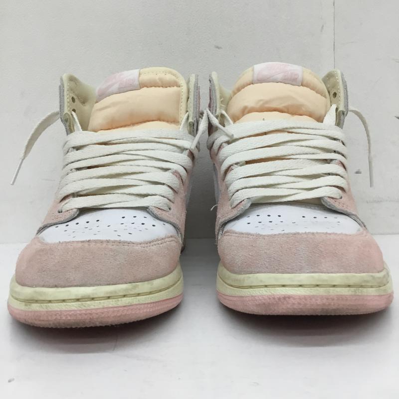ナイキ NIKE スニーカー スニーカー Nike Women s Air Jordan 1 Retro High OG Washed Pink FD2596-600 23.5cm ロゴ、文字 桃 / ピンク / pink X 白 / ホワイト / white メンズ USED 古着 中古 10155437