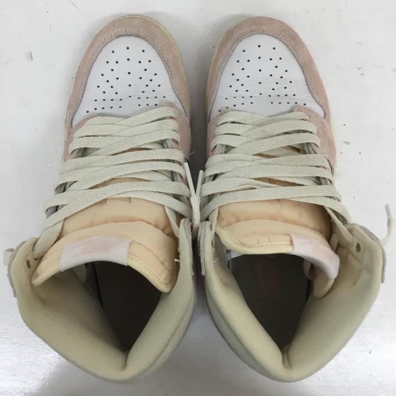 ナイキ NIKE スニーカー スニーカー Nike Women s Air Jordan 1 Retro High OG Washed Pink FD2596-600 23.5cm ロゴ、文字 桃 / ピンク / pink X 白 / ホワイト / white メンズ USED 古着 中古 10155437