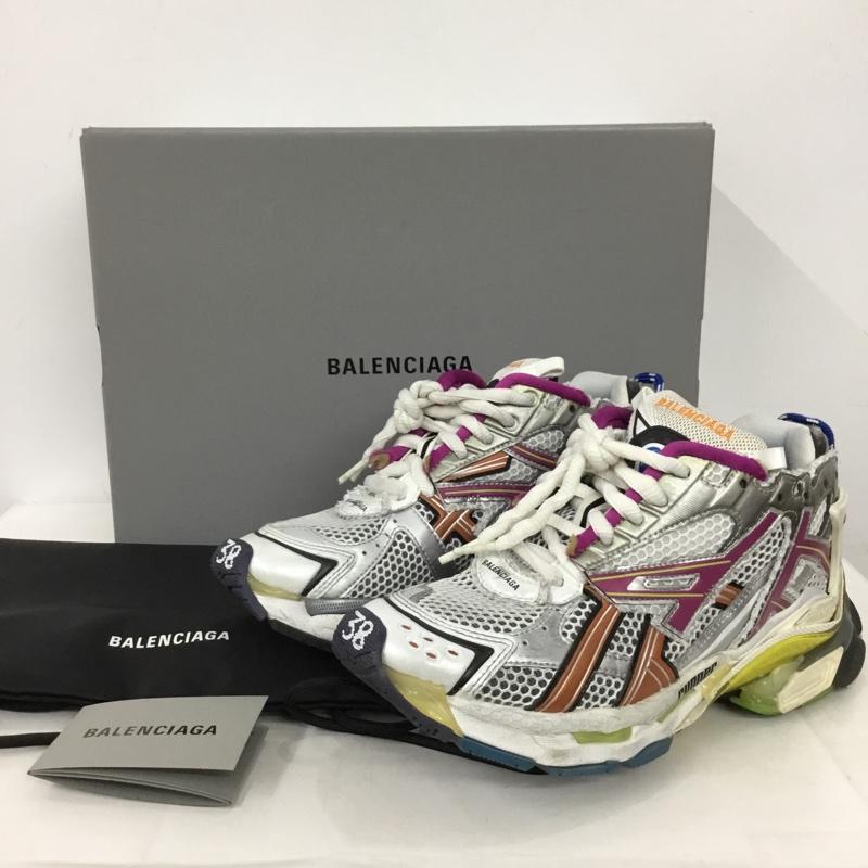 バレンシアガ BALENCIAGA スニーカー スニーカー 677402 RUNNER ローカット 箱有 25cm 25.0cm ロゴ、文字 マルチカラー / マルチカラー / multicolor レディース USED 古着 中古 10155438