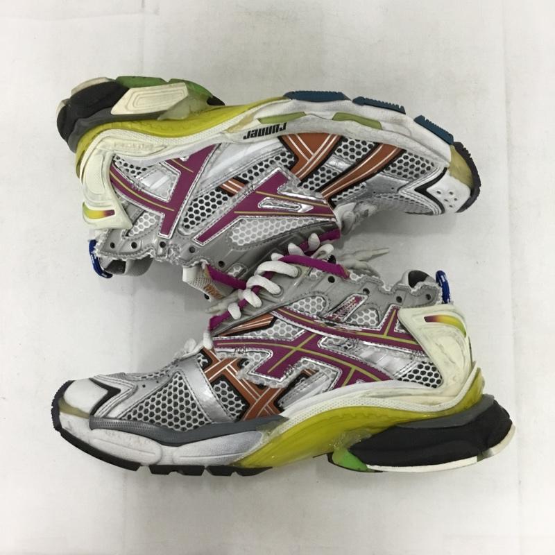 バレンシアガ BALENCIAGA スニーカー スニーカー 677402 RUNNER ローカット 箱有 25cm 25.0cm ロゴ、文字 マルチカラー / マルチカラー / multicolor レディース USED 古着 中古 10155438
