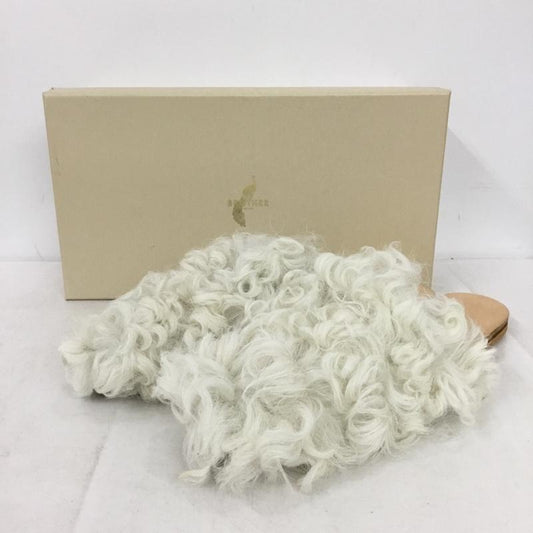 古着 USED ミュール ミュール シープスキン BROTHER VELLIES 8 箱有 ポインテッドトゥ 無地 白 / ホワイト / white レディース USED 古着 中古 10155441