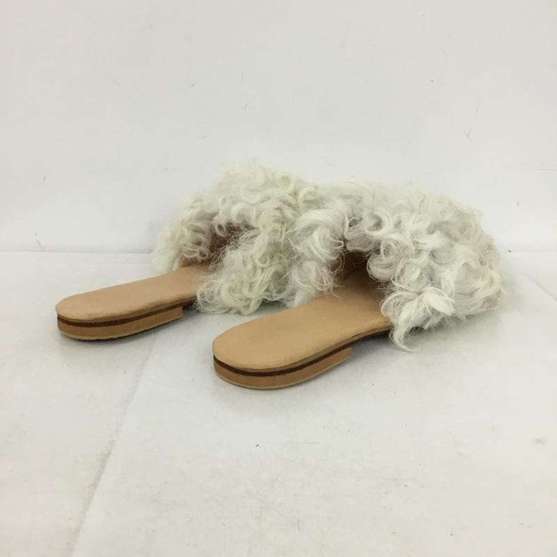 古着 USED ミュール ミュール シープスキン BROTHER VELLIES 8 箱有 ポインテッドトゥ 無地 白 / ホワイト / white レディース USED 古着 中古 10155441