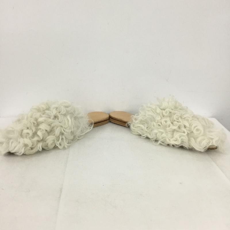 古着 USED ミュール ミュール シープスキン BROTHER VELLIES 8 箱有 ポインテッドトゥ 無地 白 / ホワイト / white レディース USED 古着 中古 10155441
