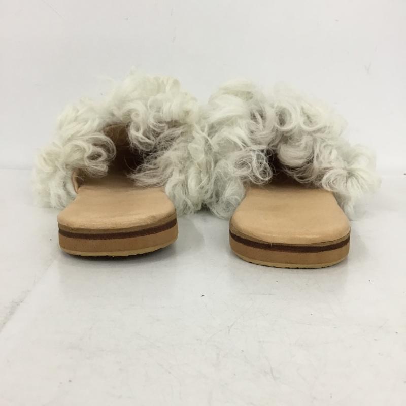 古着 USED ミュール ミュール シープスキン BROTHER VELLIES 8 箱有 ポインテッドトゥ 無地 白 / ホワイト / white レディース USED 古着 中古 10155441
