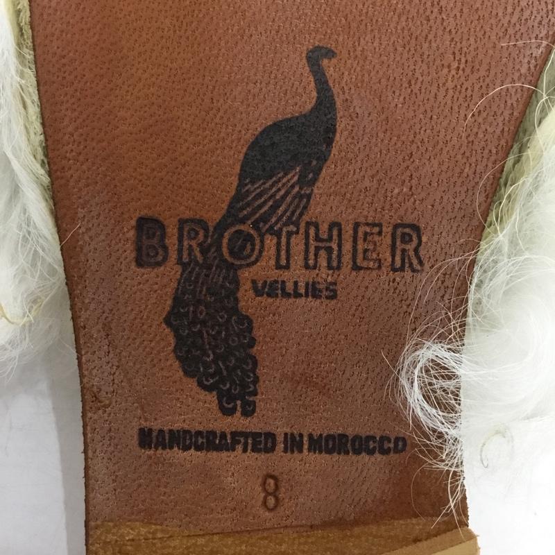 古着 USED ミュール ミュール シープスキン BROTHER VELLIES 8 箱有 ポインテッドトゥ 無地 白 / ホワイト / white レディース USED 古着 中古 10155441