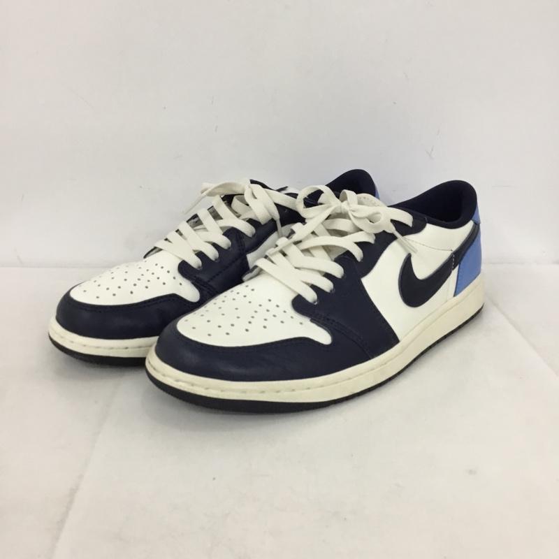 ナイキ NIKE スニーカー スニーカー CZ0790-400 AIR JORDAN 1 RETRO LOW OG 28.5cm 28.5cm ロゴ、文字 白 / ホワイト / white X 青 / ブルー / blue X 紺 / ネイビー / navy メンズ USED 古着 中古 10155442