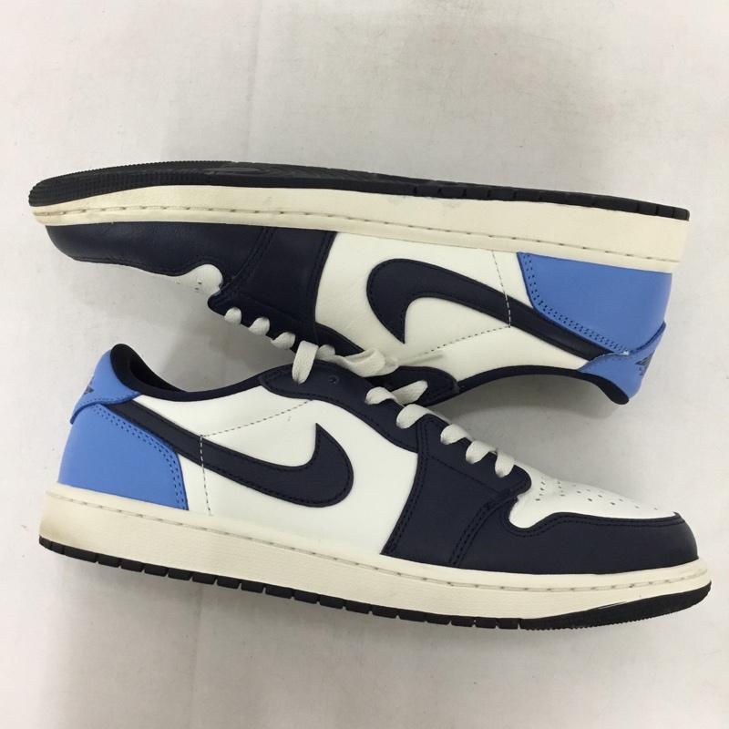 ナイキ NIKE スニーカー スニーカー CZ0790-400 AIR JORDAN 1 RETRO LOW OG 28.5cm 28.5cm ロゴ、文字 白 / ホワイト / white X 青 / ブルー / blue X 紺 / ネイビー / navy メンズ USED 古着 中古 10155442