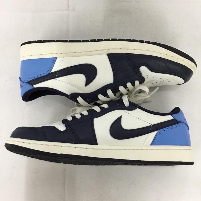 ナイキ NIKE スニーカー スニーカー CZ0790-400 AIR JORDAN 1 RETRO LOW OG 28.5cm 28.5cm ロゴ、文字 白 / ホワイト / white X 青 / ブルー / blue X 紺 / ネイビー / navy メンズ USED 古着 中古 10155442