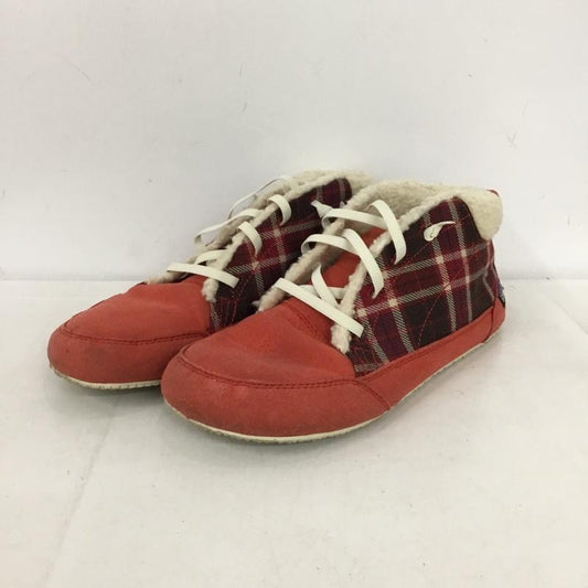 パタゴニア patagonia スニーカー スニーカー T51852 ボア UK5 チェック US：7 ロゴ、文字 赤 / レッド / red レディース USED 古着 中古 10155444