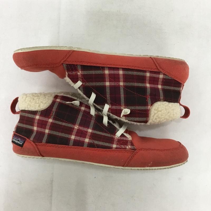 パタゴニア patagonia スニーカー スニーカー T51852 ボア UK5 チェック US：7 ロゴ、文字 赤 / レッド / red レディース USED 古着 中古 10155444