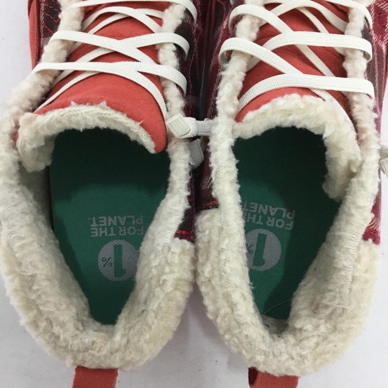 パタゴニア patagonia スニーカー スニーカー T51852 ボア UK5 チェック US：7 ロゴ、文字 赤 / レッド / red レディース USED 古着 中古 10155444