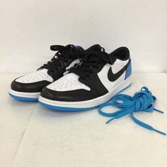 ナイキ NIKE スニーカー スニーカー CZ0790-104 AIR JORDAN 1 LOW OG 28.5cm 28.5cm ロゴ、文字 白 / ホワイト / white X 黒 / ブラック / black X 水色 / ライトブルー / メンズ USED 古着 中古 10155445