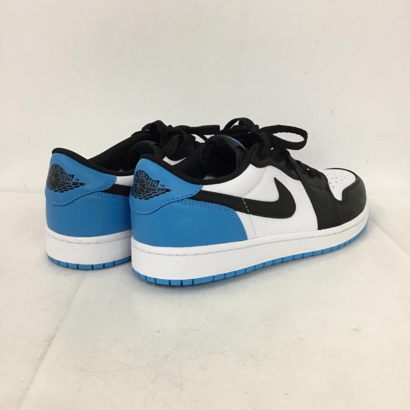 ナイキ NIKE スニーカー スニーカー CZ0790-104 AIR JORDAN 1 LOW OG 28.5cm 28.5cm ロゴ、文字 白 / ホワイト / white X 黒 / ブラック / black X 水色 / ライトブルー / メンズ USED 古着 中古 10155445