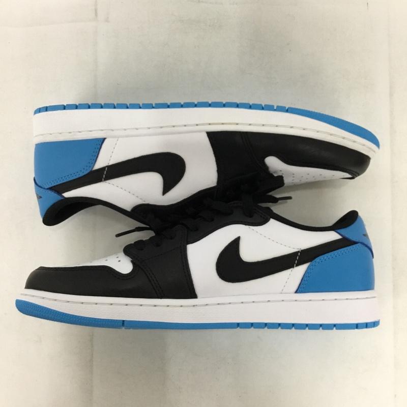 ナイキ NIKE スニーカー スニーカー CZ0790-104 AIR JORDAN 1 LOW OG 28.5cm 28.5cm ロゴ、文字 白 / ホワイト / white X 黒 / ブラック / black X 水色 / ライトブルー / メンズ USED 古着 中古 10155445