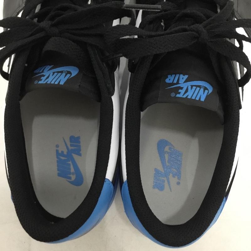 ナイキ NIKE スニーカー スニーカー CZ0790-104 AIR JORDAN 1 LOW OG 28.5cm 28.5cm ロゴ、文字 白 / ホワイト / white X 黒 / ブラック / black X 水色 / ライトブルー / メンズ USED 古着 中古 10155445