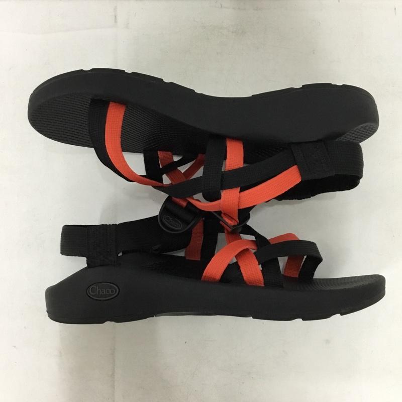 チャコ Chaco サンダル サンダル J199045 Ms ZX 1Yampa アウトドアサンダル UK8 US：9 ロゴ、文字 黒 / ブラック / black X 赤 / レッド / red メンズ USED 古着 中古 10155447