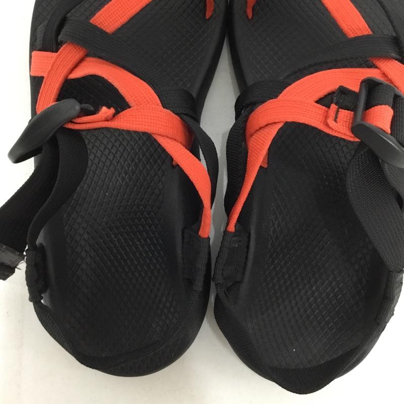 チャコ Chaco サンダル サンダル J199045 Ms ZX 1Yampa アウトドアサンダル UK8 US：9 ロゴ、文字 黒 / ブラック / black X 赤 / レッド / red メンズ USED 古着 中古 10155447