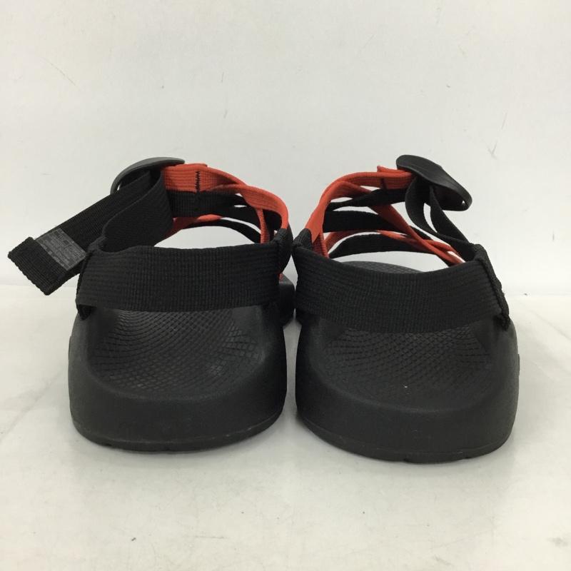 チャコ Chaco サンダル サンダル J199045 Ms ZX 1Yampa アウトドアサンダル UK8 US：9 ロゴ、文字 黒 / ブラック / black X 赤 / レッド / red メンズ USED 古着 中古 10155447