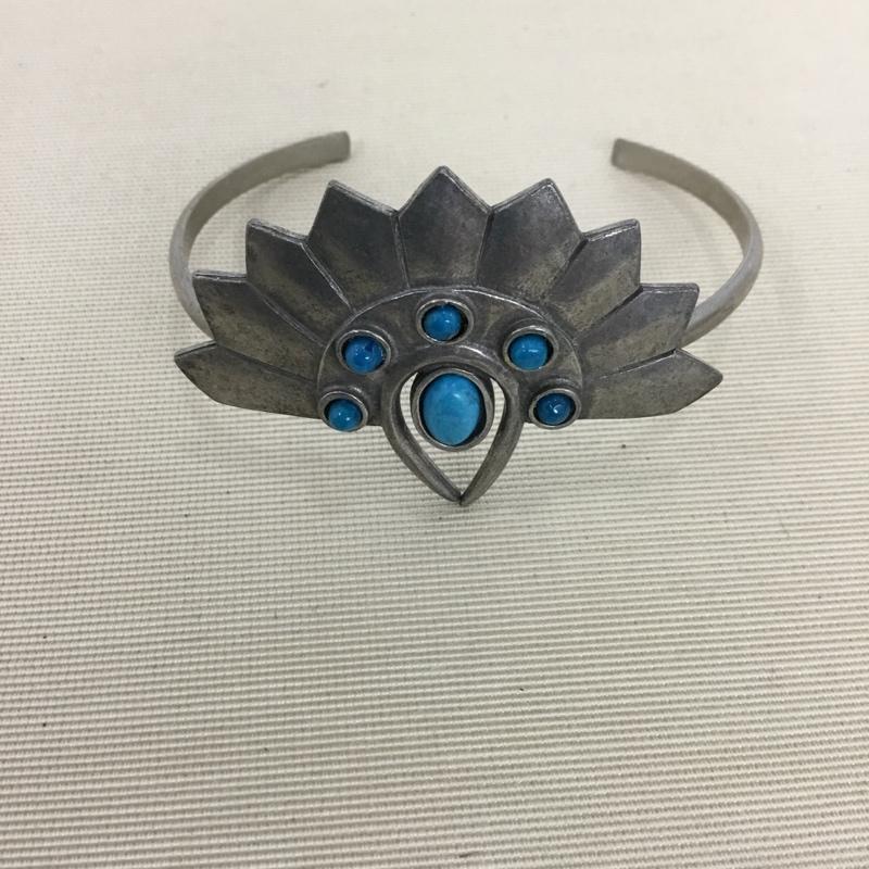 ザトゥーバンディッツ THE 2 BANDITS アクセサリー ブレスレット、バングル  銀 / シルバー / silver color X 青 / ブルー / blue メンズ USED 古着 中古 10155454
